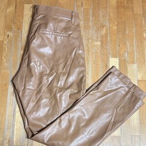 Abercrombie & Fitch Brown Vegan Leather Pants